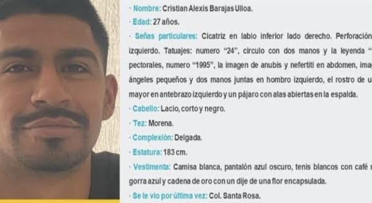 Buscan a Cristian Barajas, encontraron su auto desmantelado