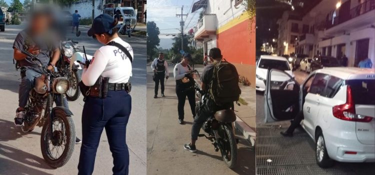 Intensifican operativos de tránsito en Puerto Vallarta para garantizar seguridad vial