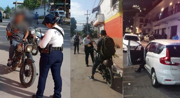 Intensifican operativos de tránsito en Puerto Vallarta para garantizar seguridad vial