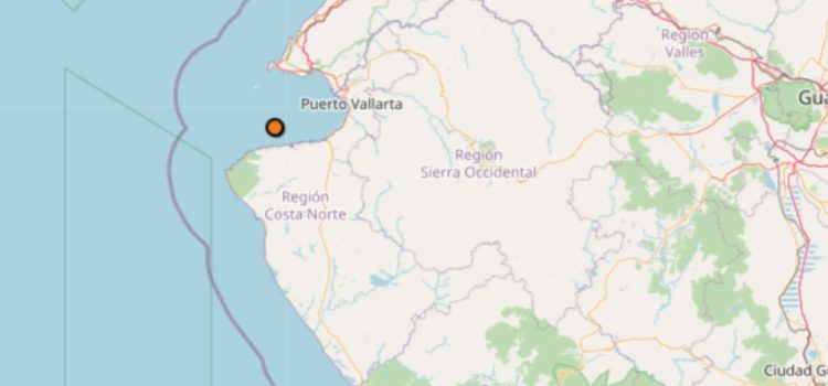 Sismo sacude Puerto Vallarta en la madrugada