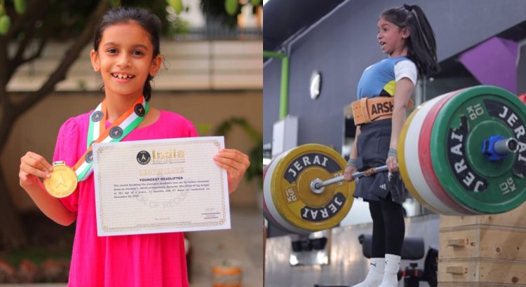 No se metan con Arshia… a sus 9 años es «la niña más fuerte del mundo»