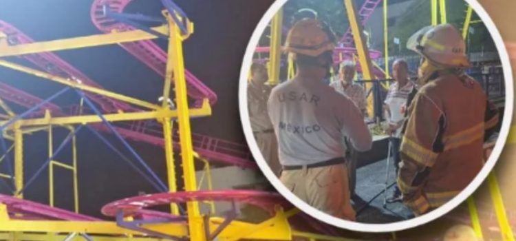 Incidente en Parque de Diversiones de Guadalajara: dos personas atrapadas en juego mecánico