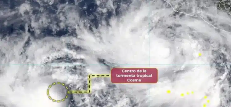 Se forma la tormenta tropical “Cosme” al suroeste de las costas de Jalisco